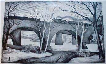 BENTON SPRUANCE Three lithographs.